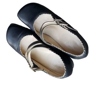 John Fluevog Black Mary Jane Heels